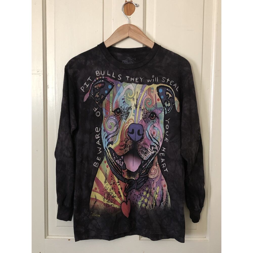 The Mountain Beware Of The Pit Bulls Long Sleeve T-shirt Size Small